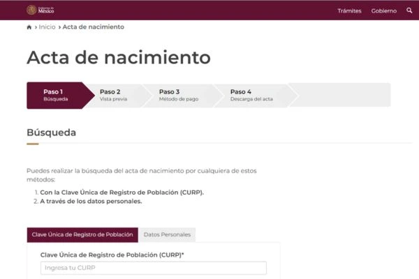 Acta de Nacimiento