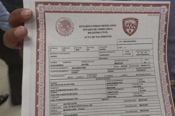 Certificado de Nacimiento