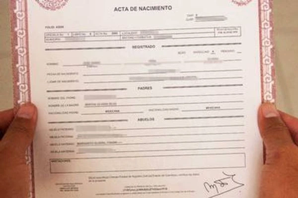 Sacar Acta de Nacimiento